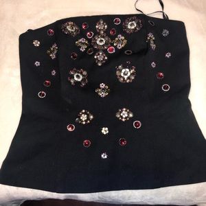 Black BUSTIER strapless